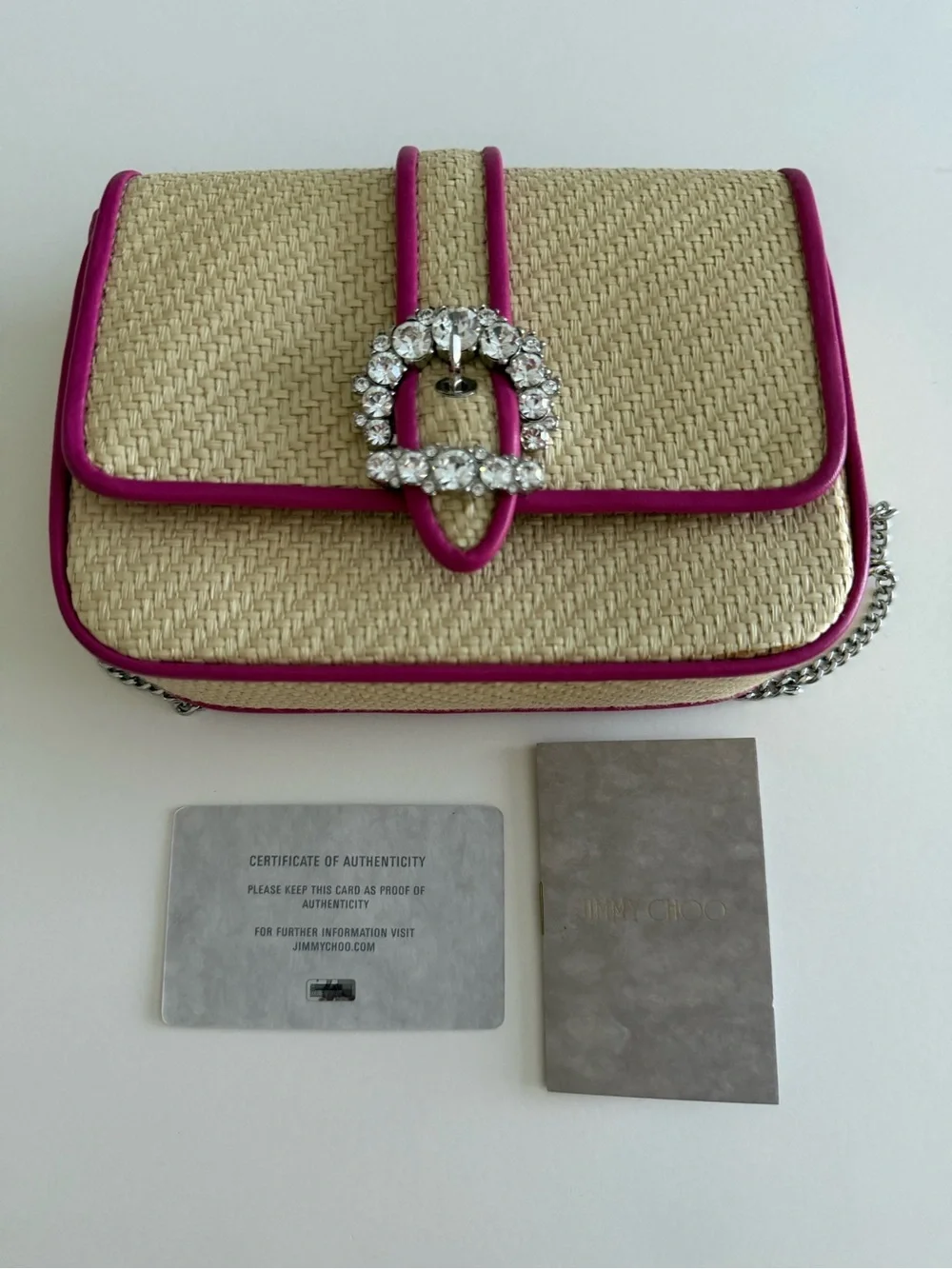 Jimmy Choo Raffia Crossbody Bag